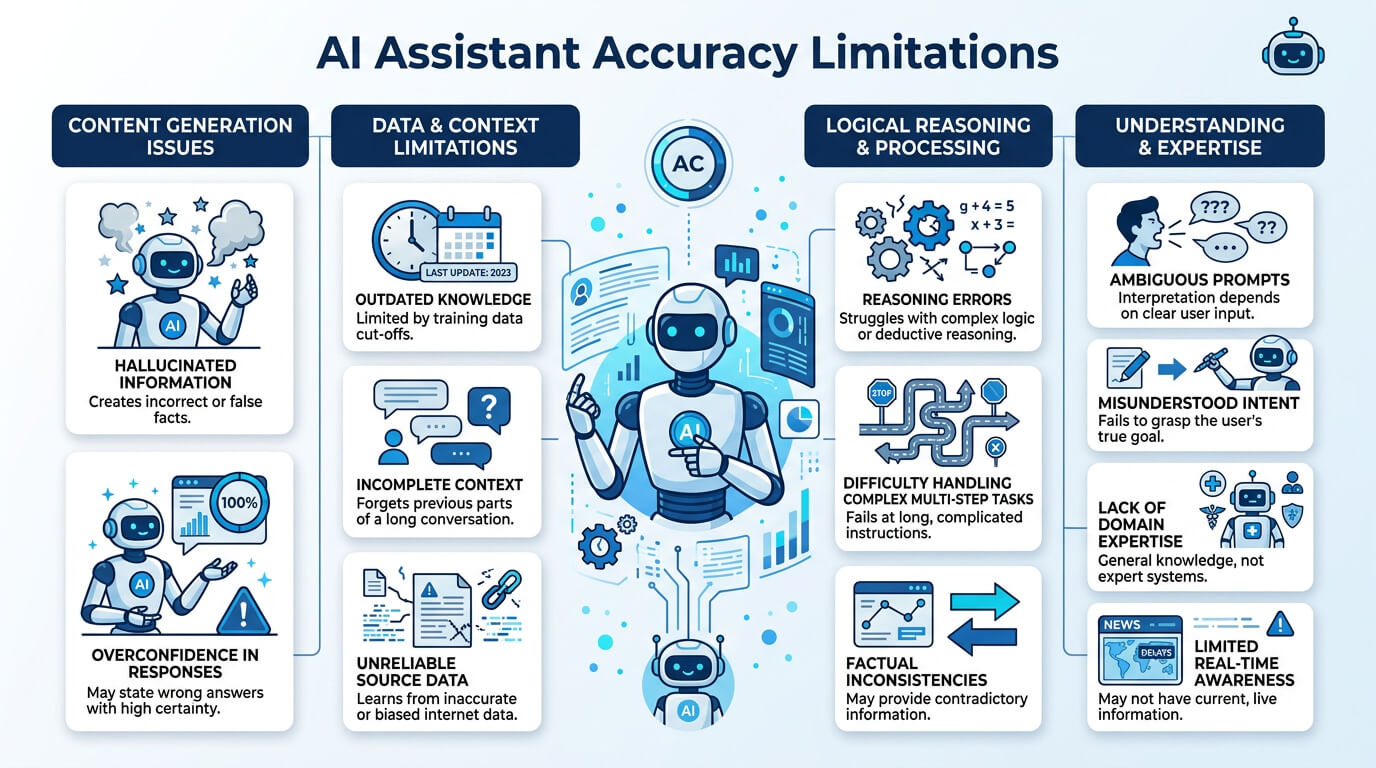 AI Assistant Accuracy Limitations