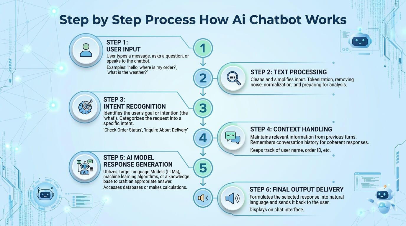 AI chatbot works