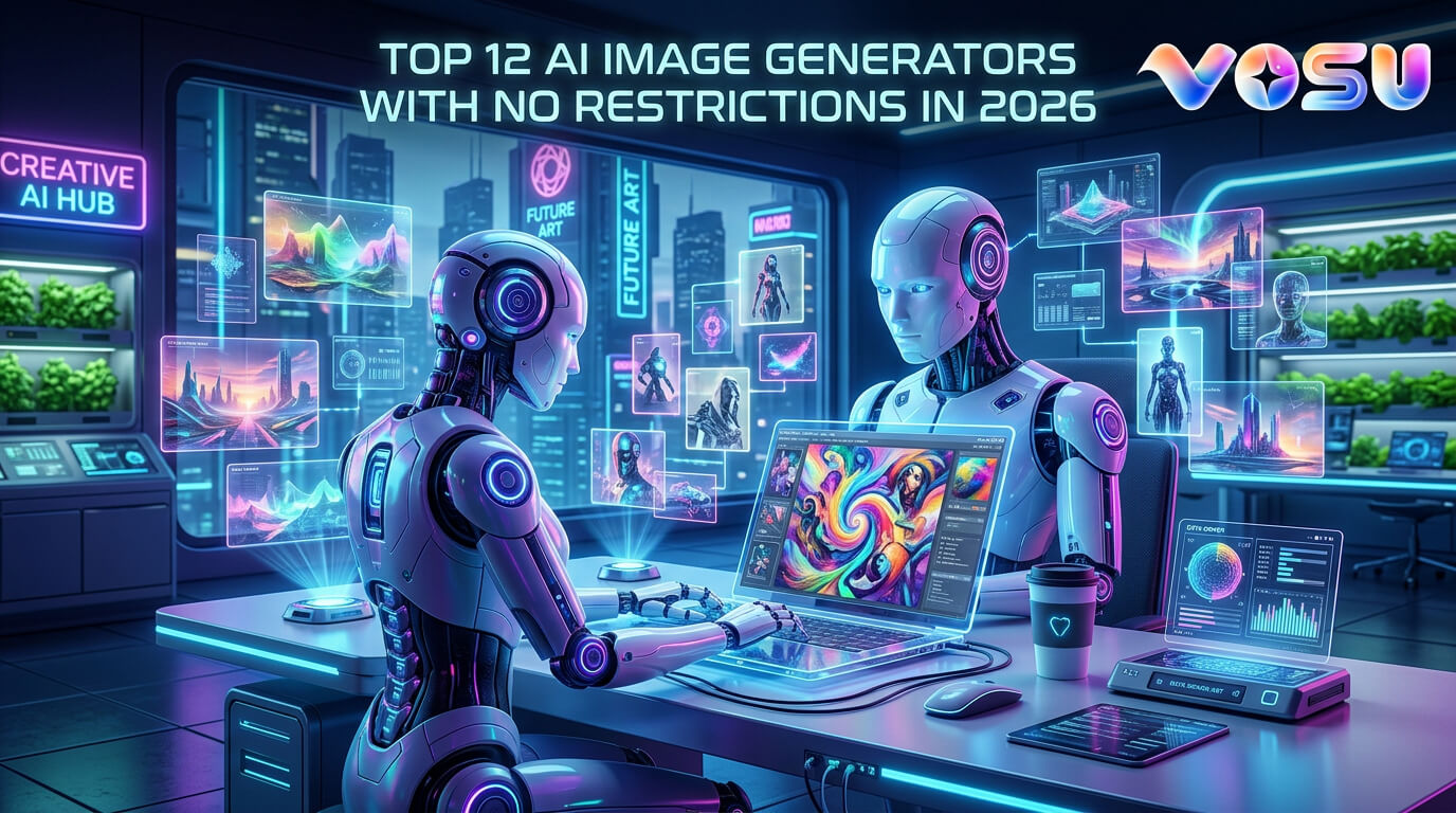 Top 12 AI Image Generators with No Restrictions in 2026 | VOSU.AI