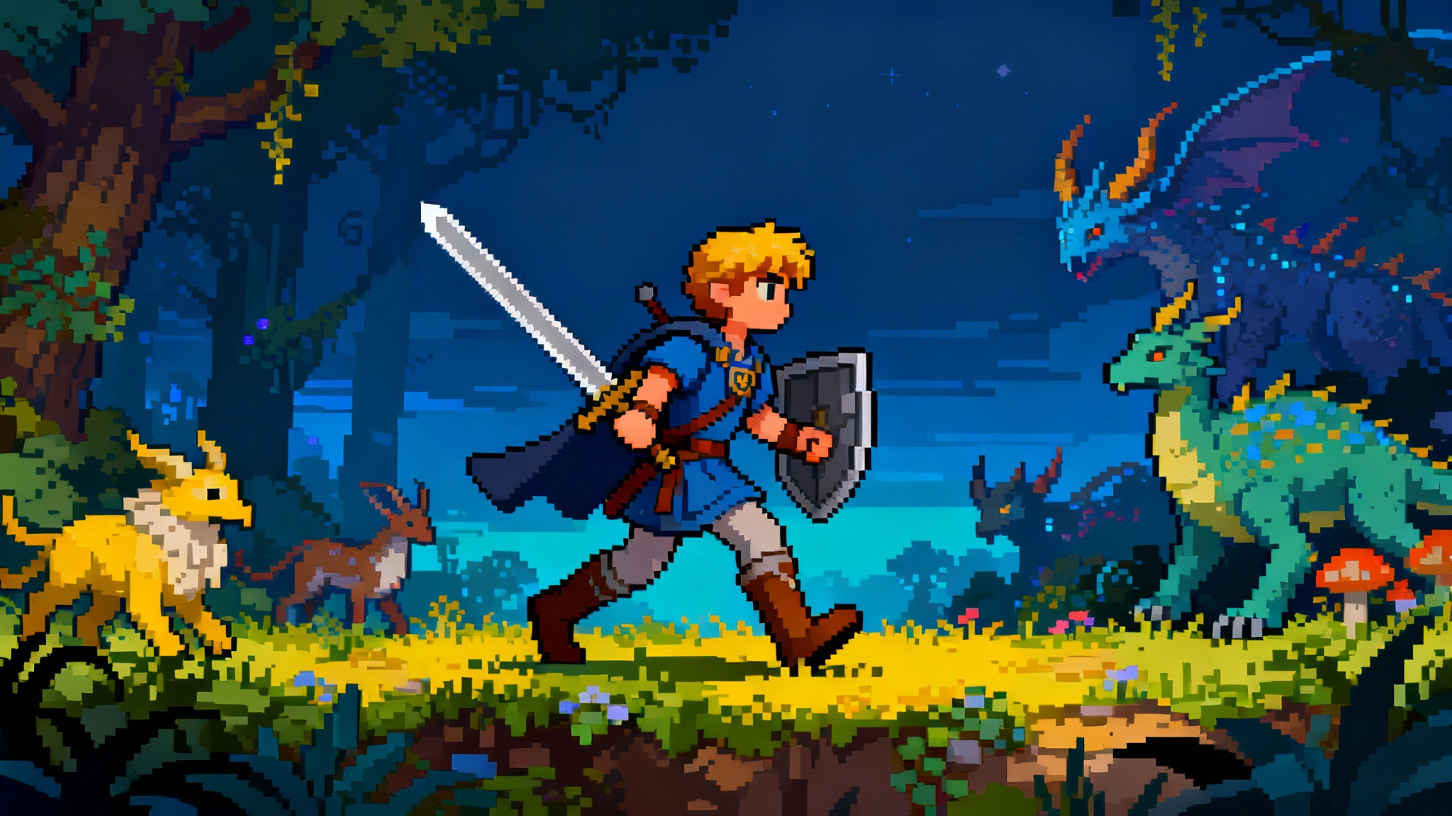 Pixel Art Style AI Image