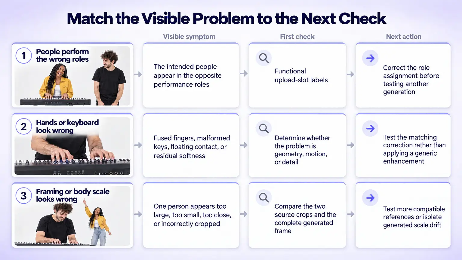 Troubleshooting grid matching switched roles