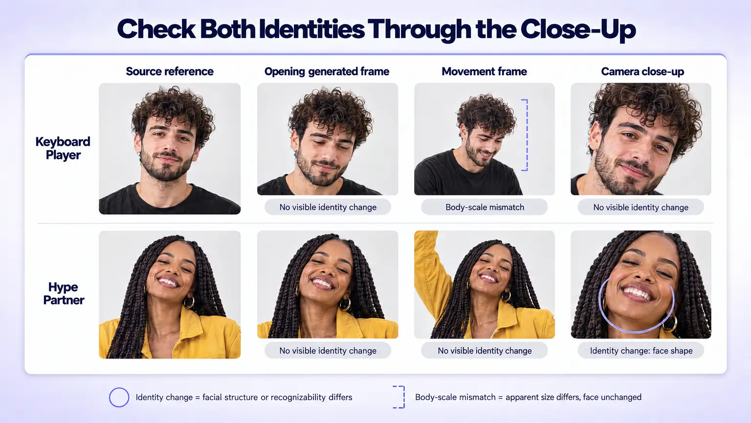 Face-consistency for Alors on Danse AI-generated video