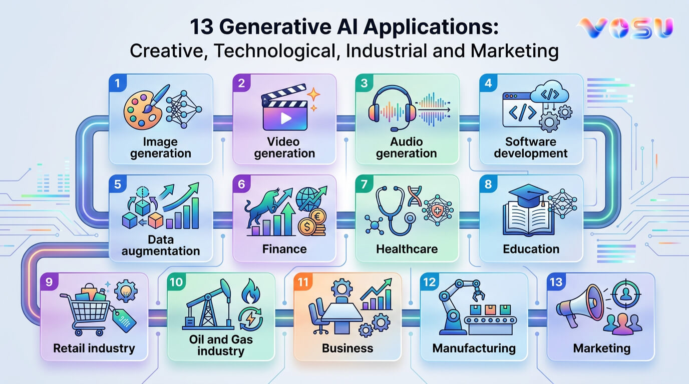 Top 13 Examples of Generative AI Applications in Real Life | VOSU.AI