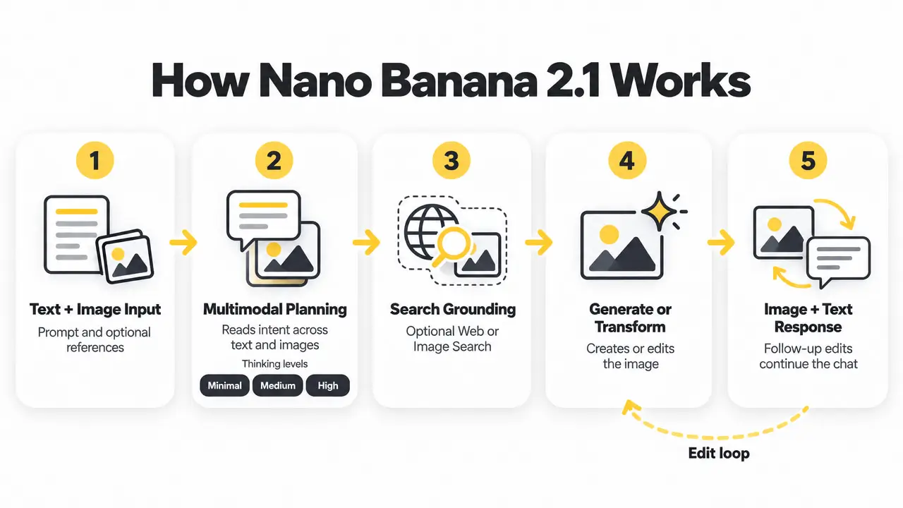 Nano Banana 2.1 five-stage image generation workflow