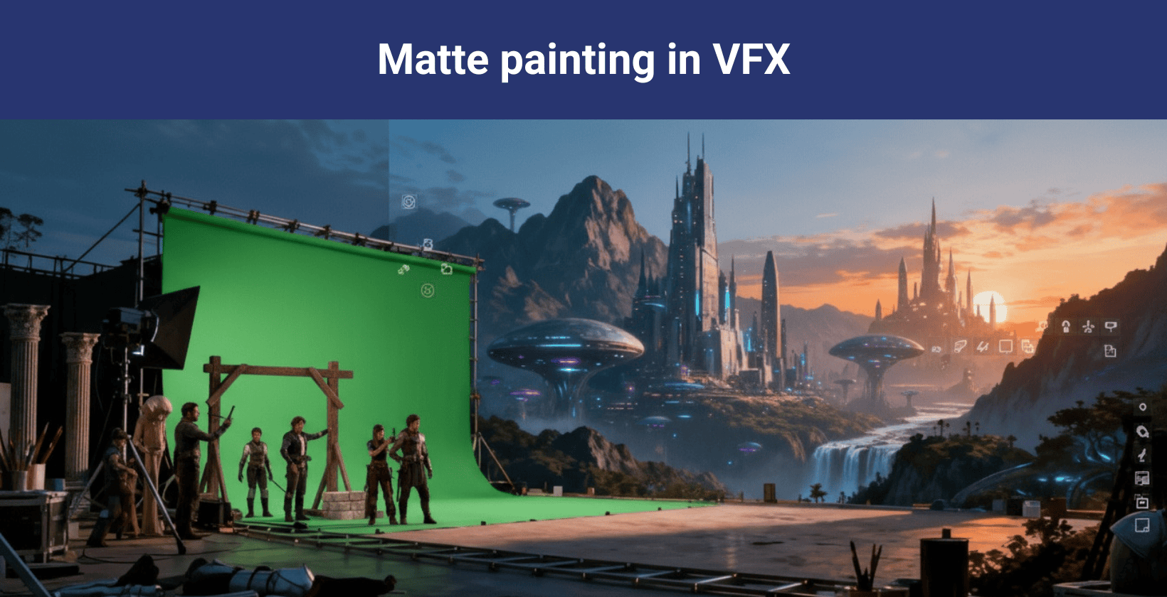 Matte Painting - Traditional and digital background creation for film environments